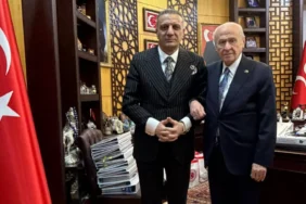 Tahliyesinin ardından Selahattin Yılmaz MHP Lideri Devlet Bahçeli'yi makamında ziyaret etti