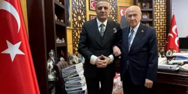 Tahliyesinin ardından Selahattin Yılmaz MHP Lideri Devlet Bahçeli'yi makamında ziyaret etti