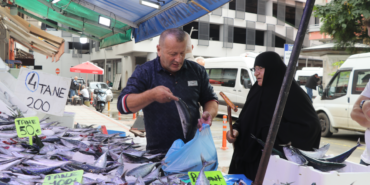 Rize'de tezgahlara gelen palamudun tanesi 50 ile 100 lira arasında satılıyor