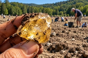 ABD'deki Crater of Diamonds Parkı'nda ziyaretçiler buldukları değerli elmasları yanlarında götürebiliyor